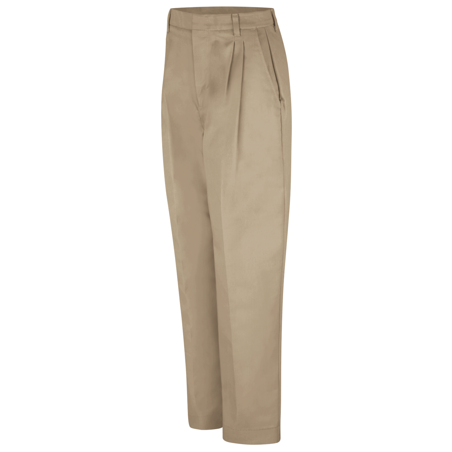 Red Kap Women's Pleated Twill Slacks -Khaki