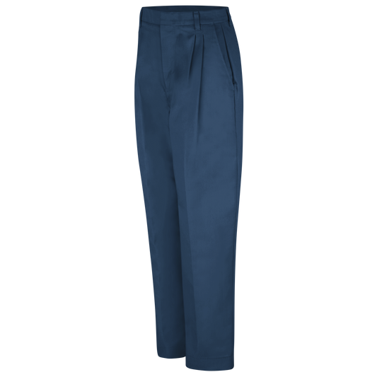 Red Kap Women's Pleated Twill Slacks -Navy