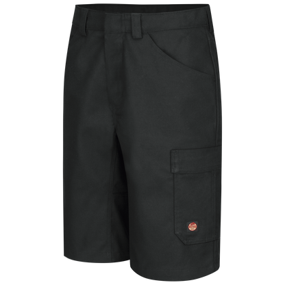 Red Kap Men's Performance Shop Shorts-Black