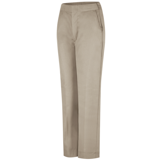 Red Kap Women's Half-Elastic Work Pant - Tan