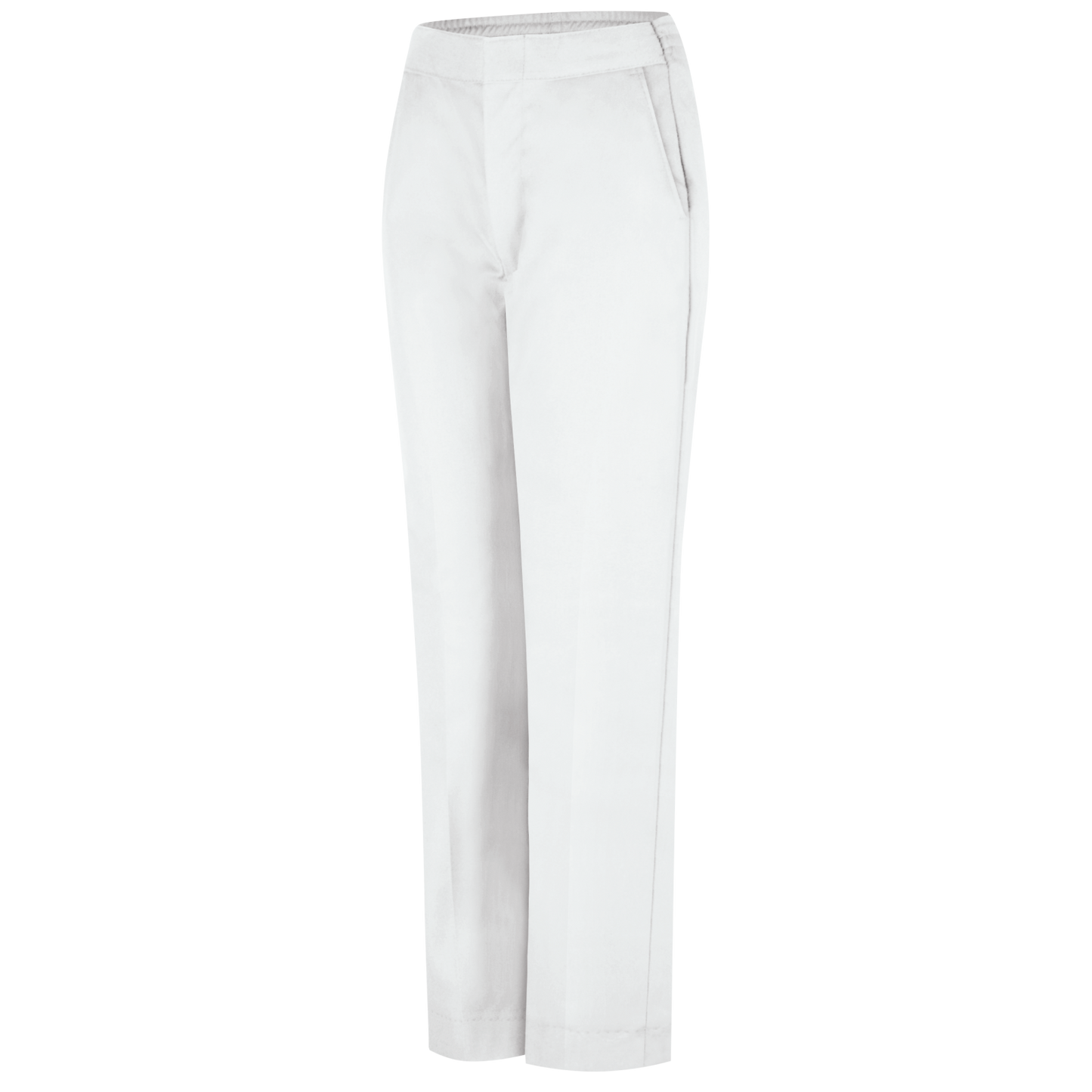 Red Kap Women's Half-Elastic Work Pant - White