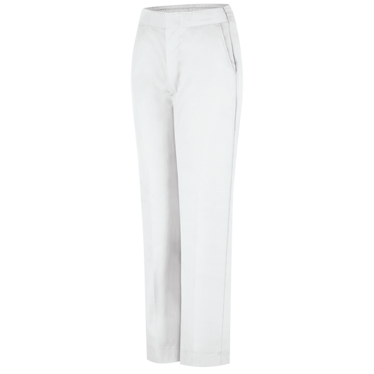 Red Kap Women's Half-Elastic Work Pant - White