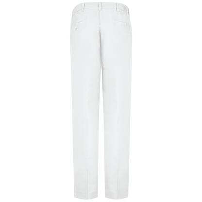 Red Kap Men's Elastic Insert Work Pant-White