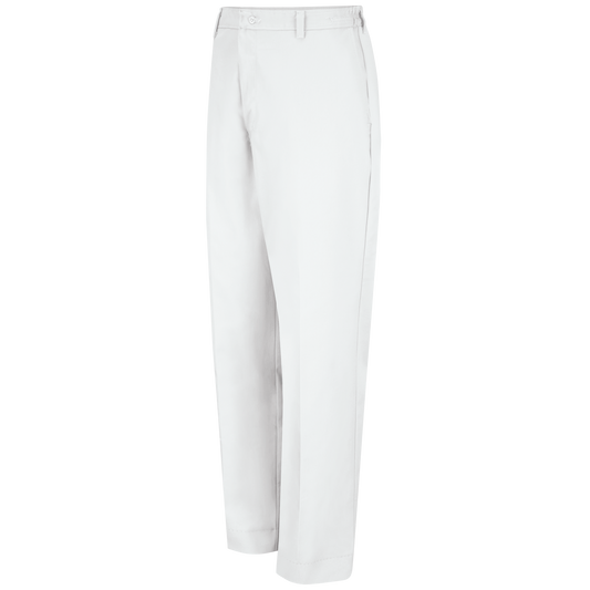 Red Kap Men's Elastic Insert Work Pant-White