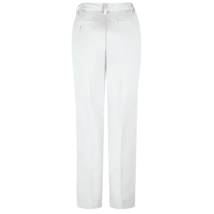 Red Kap Women's Elastic Insert Work Pant - White