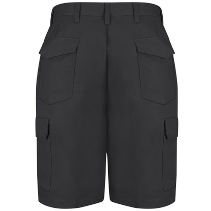 Red Kap Men's Cargo Shorts-Black