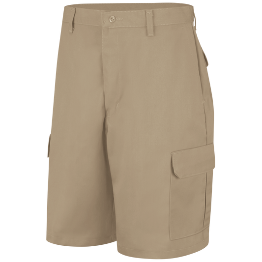 Red Kap Men's Cargo Shorts-Khaki