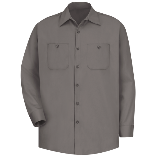 Red kap Men's Long Sleeve Wrinkle-Resistant Cotton Work Shirt