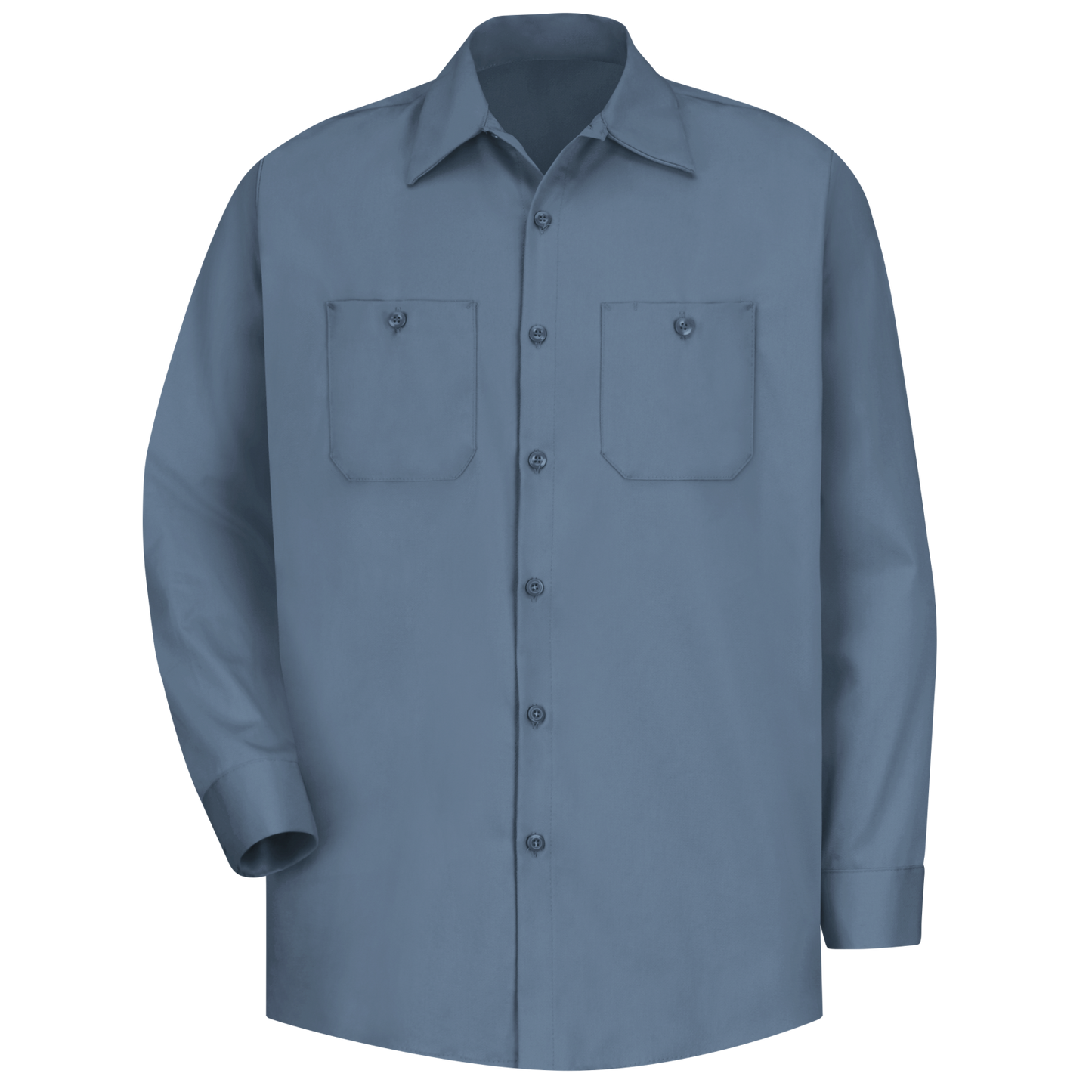 Red kap Men's Long Sleeve Wrinkle-Resistant Cotton Work Shirt