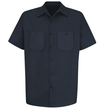 Red Kap Men's Short Sleeve Wrinkle-Resistant Cotton Work Shirt