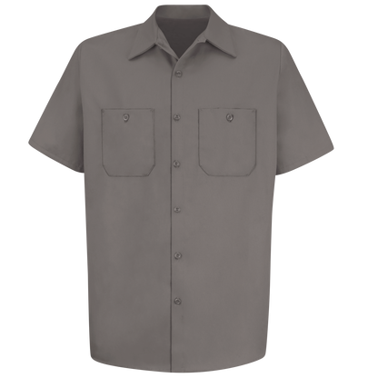 Red Kap Men's Short Sleeve Wrinkle-Resistant Cotton Work Shirt