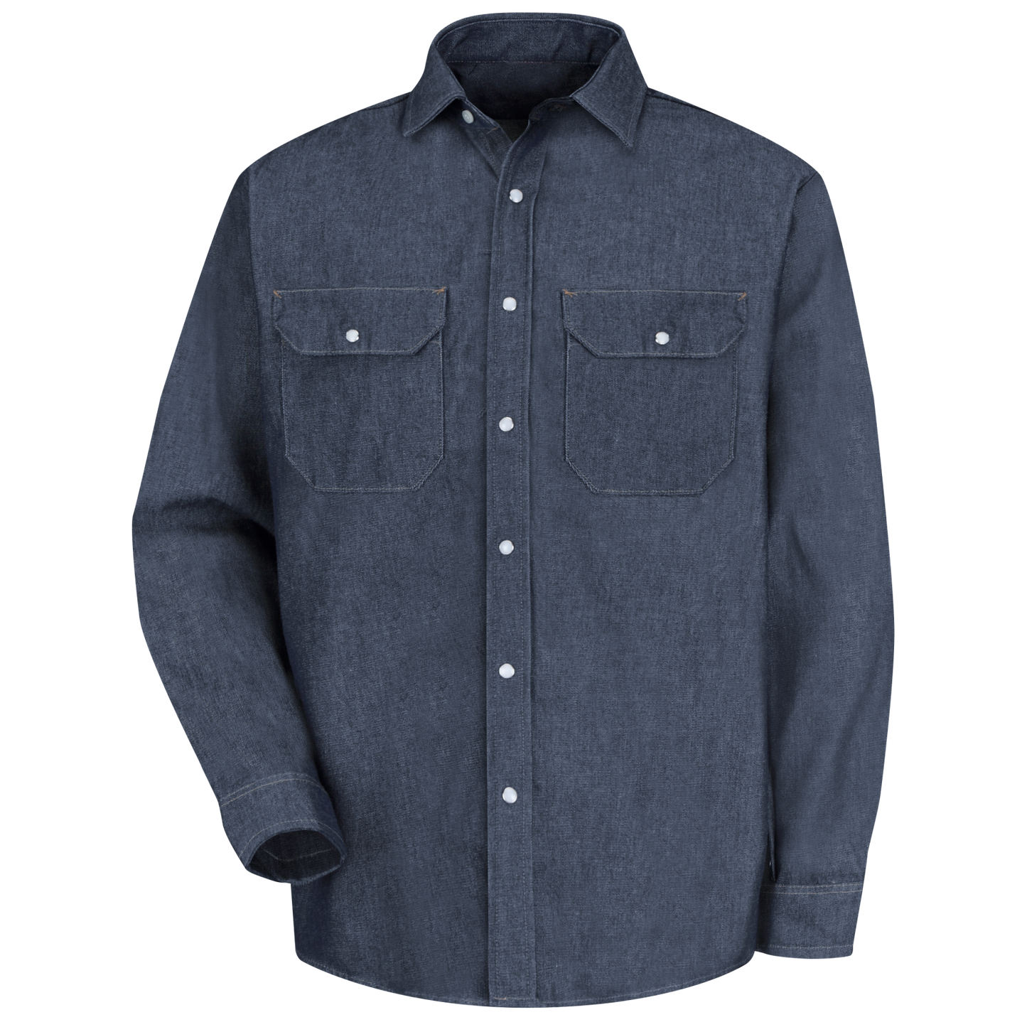 Red Kap Men's Long Sleeve Deluxe Denim Shirt