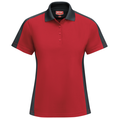 Red Kap Women's Short Sleeve Performance Knit® Two-Tone Polo