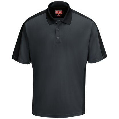 Red Kap Men's Short Sleeve Performance Knit® Two-Tone Polo