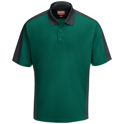 Red Kap Men's Short Sleeve Performance Knit® Two-Tone Polo