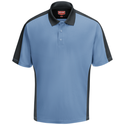 Red Kap Men's Short Sleeve Performance Knit® Two-Tone Polo