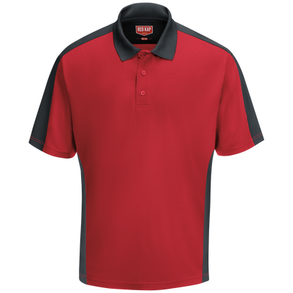 Red Kap Men's Short Sleeve Performance Knit® Two-Tone Polo