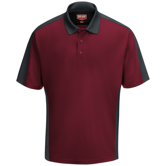 Red Kap Men's Short Sleeve Performance Knit® Two-Tone Polo