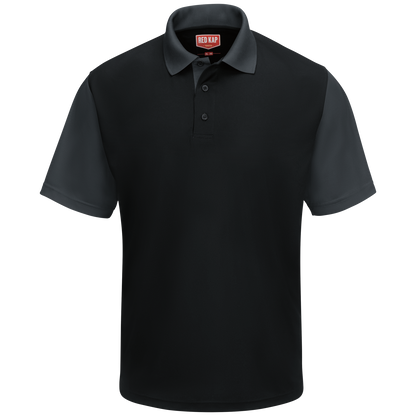 Red Kap Men's Short Sleeve Performance Knit® Color-Block Polo