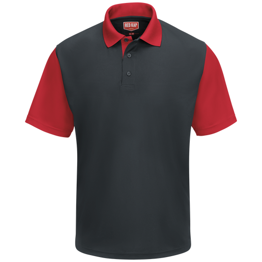 Red Kap Men's Short Sleeve Performance Knit® Color-Block Polo