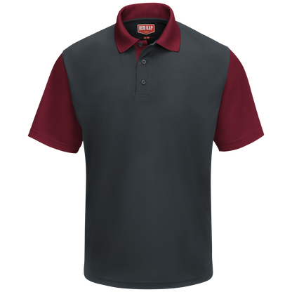 Red Kap Men's Short Sleeve Performance Knit® Color-Block Polo