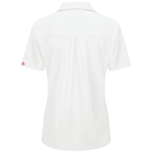 Polo profesional Performance Knit® Flex Series para mujer de Buick GMC, color blanco