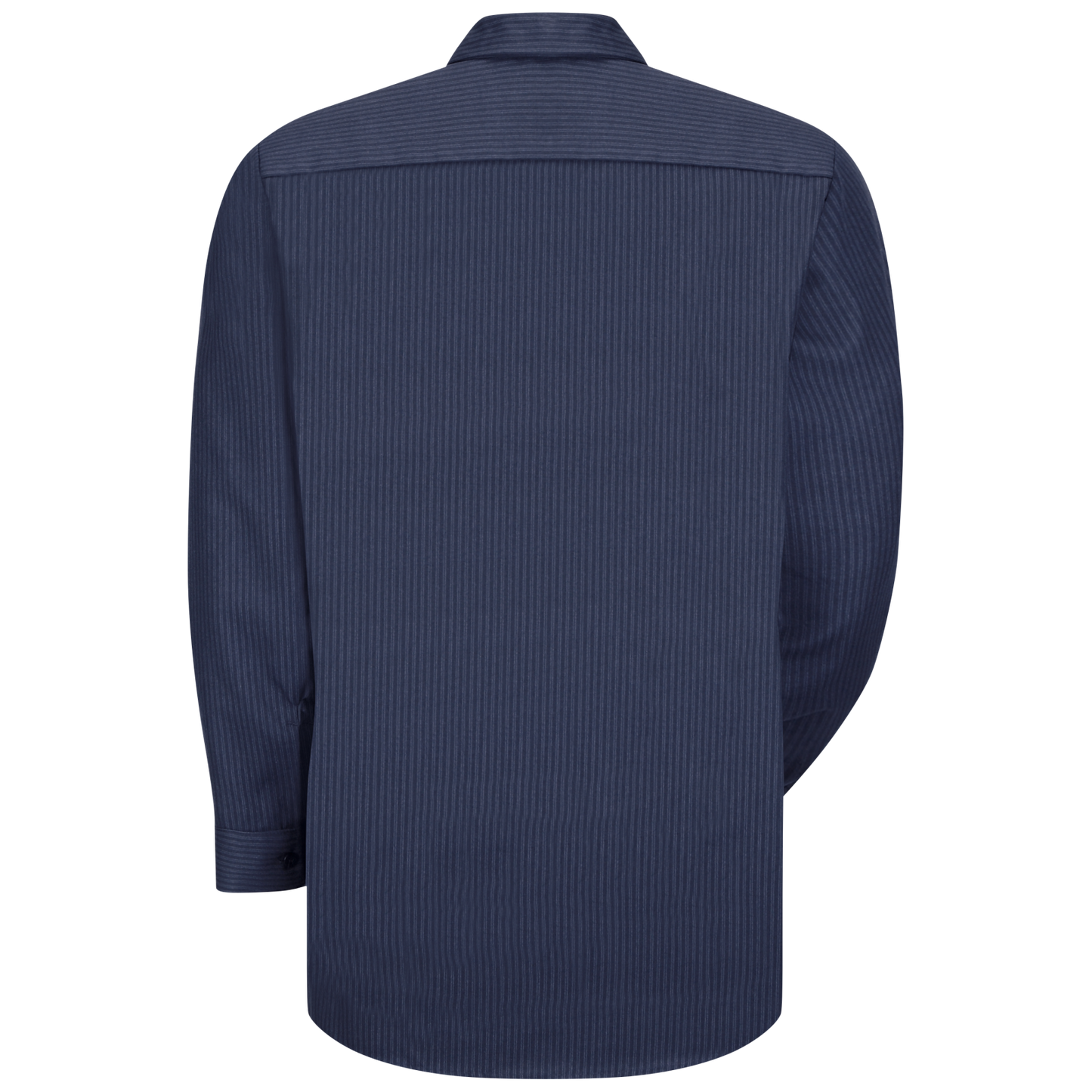 Red Kap Men's Long Sleeve Durastripe® Work Shirt-Navy / Light Blue Twin Stripe