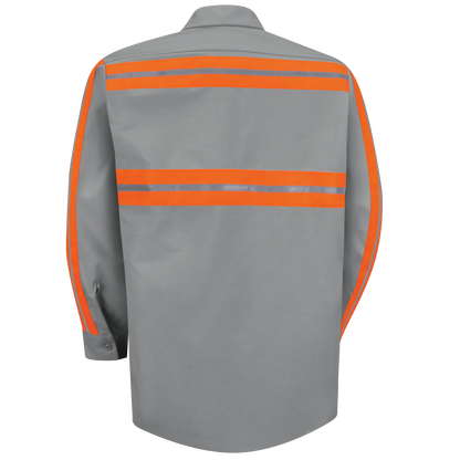 Red Kap Long Sleeve Enhanced Visibility Shirt