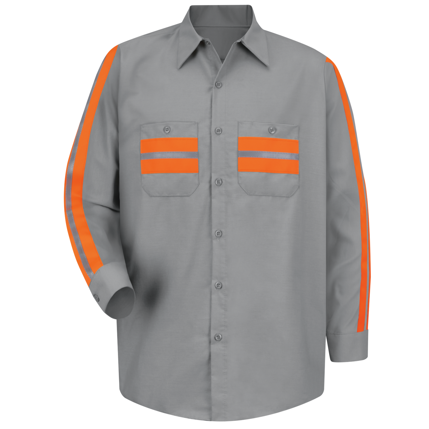 Red Kap Long Sleeve Enhanced Visibility Shirt