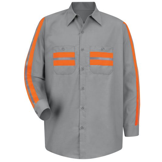 Red Kap Long Sleeve Enhanced Visibility Shirt