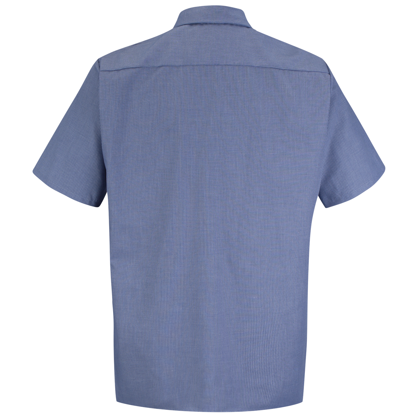 Red Kap Men's Short Sleeve Geometric Microcheck Work Shirt