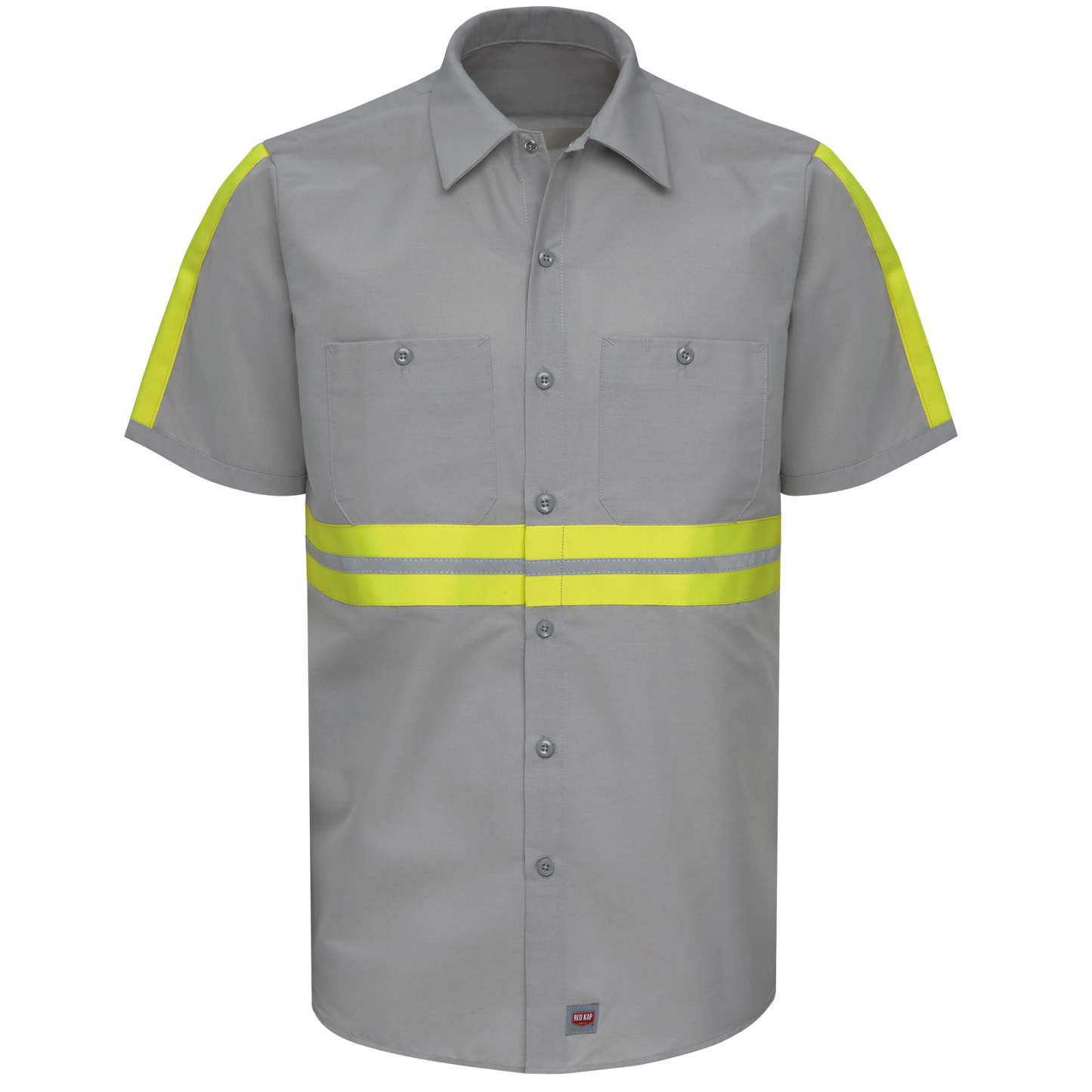 Red Kap Short Sleeve Enhanced Visibility Industrial Work Shirt