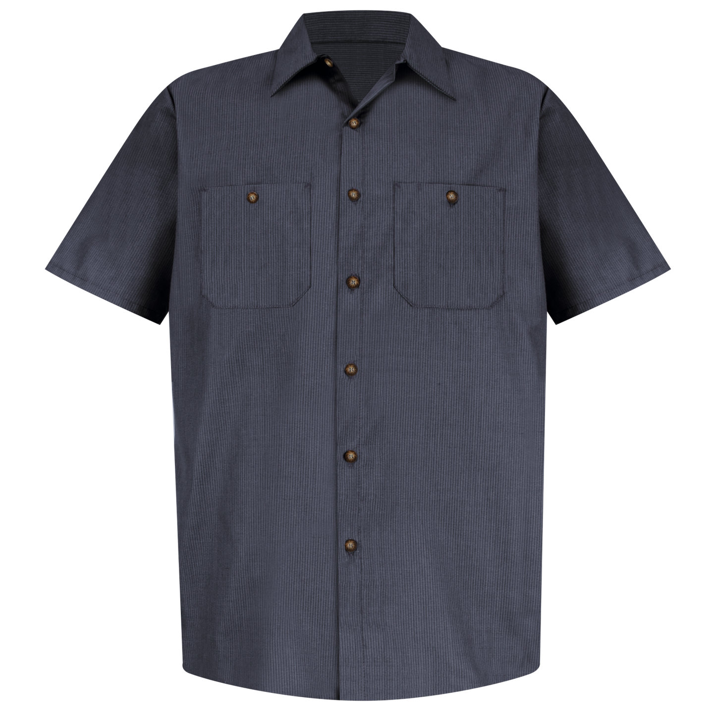 Red Kap Men's Short Sleeve Geometric Microcheck Work Shirt