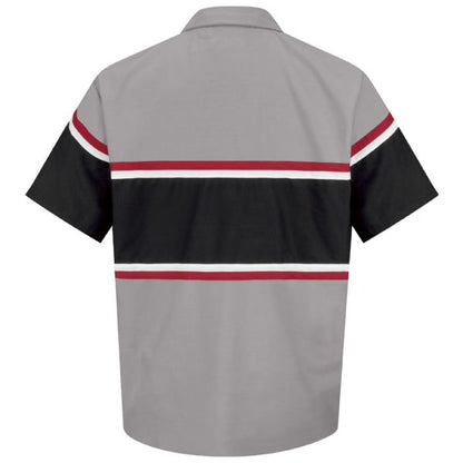 Mitsubishi Short Sleeve Technician Shirt - Light Grey / Black