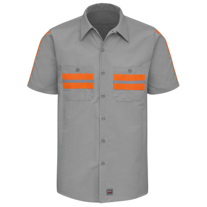 Red Kap Short Sleeve Enhanced Visibility Shirt