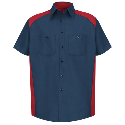 Red Kap Men's Short Sleeve Motorsports Shirt