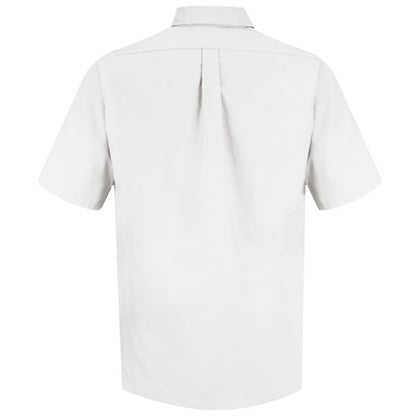 Camisa de vestir de popelina de manga corta para hombre Lexus® - Blanca