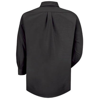 Lexus Mens Long Sleeve Poplin Dress Shirt - Black