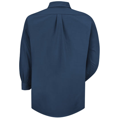 Acura Men's Long Sleeve Poplin Dress Shirt - Navy