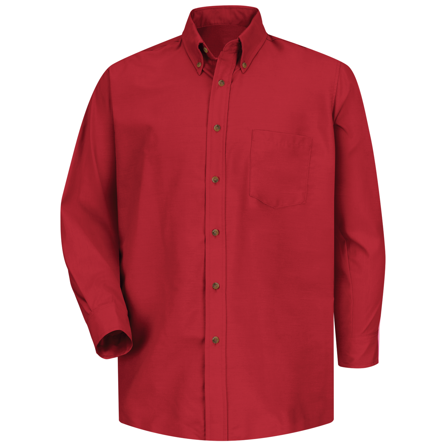 Red Kap Men's Long Sleeve Poplin Dress Shirt