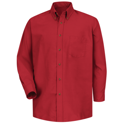 Red Kap Men's Long Sleeve Poplin Dress Shirt