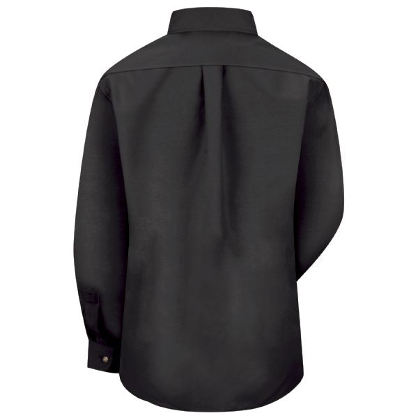 Buick GMC Women's Long Sleeve Poplin Dress Shirt - Black