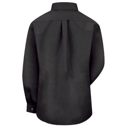 Buick GMC Women's Long Sleeve Poplin Dress Shirt - Black