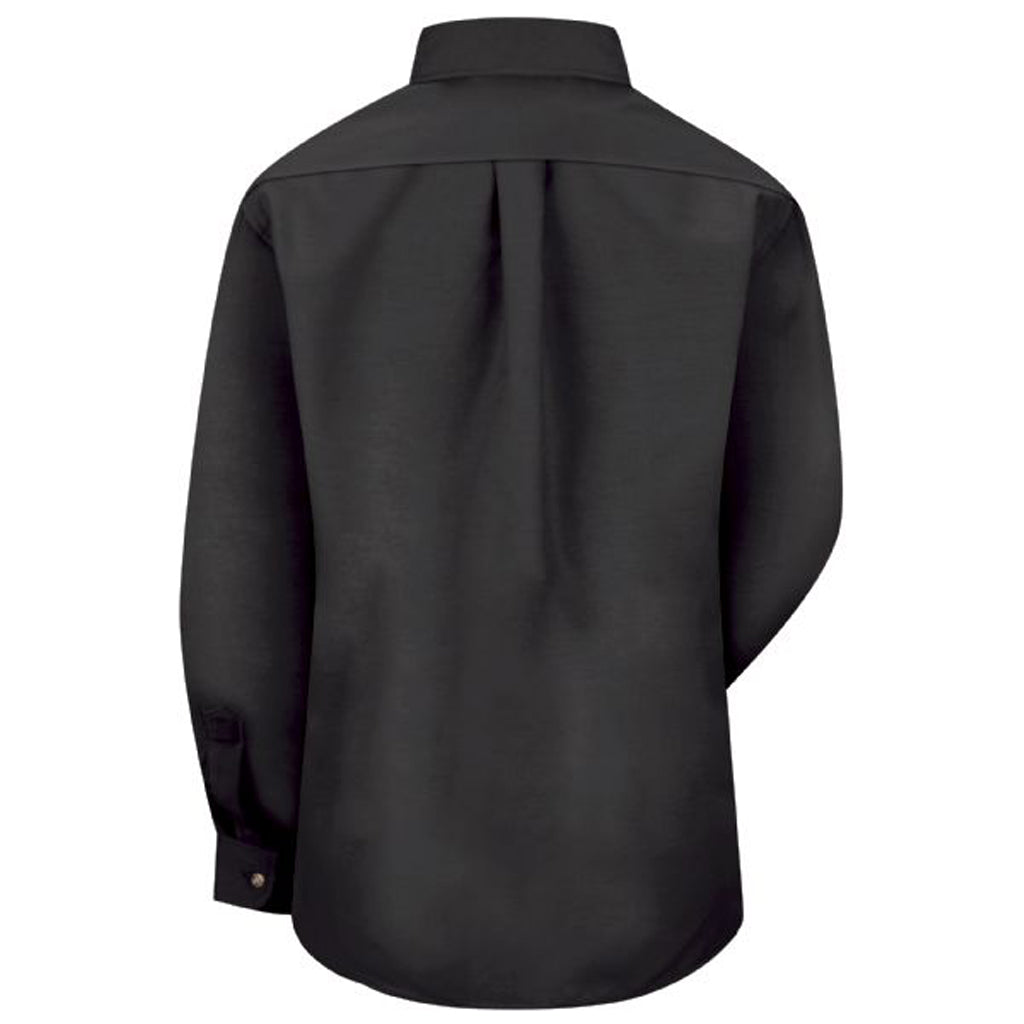 Lexus® Womens Long Sleeve Poplin Dress Shirt - Black