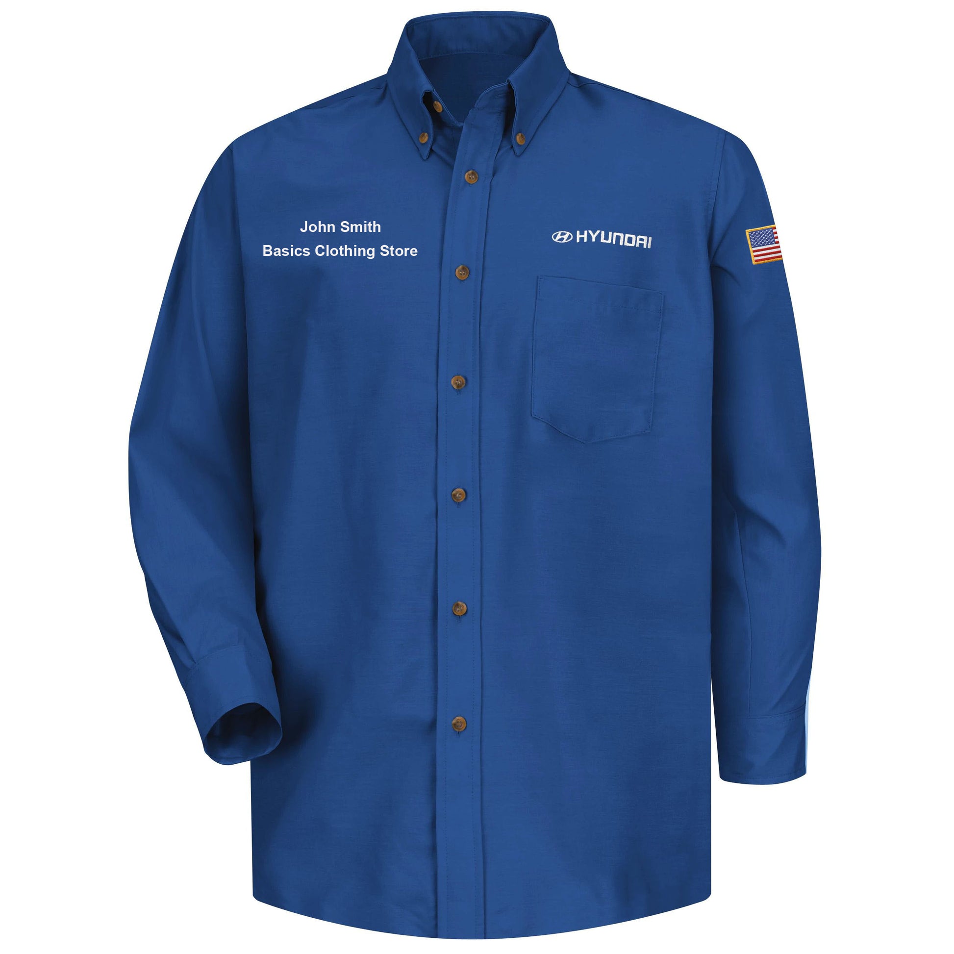 Hyundai Men's Long Sleeve Poplin Dress Shirt - Royal Blue - SP9HRB 3XL / 36/37 Hyundai Men's Long Sleeve Poplin Dress Shirt - Royal Blue - SP9HRB 3XL / 36/37