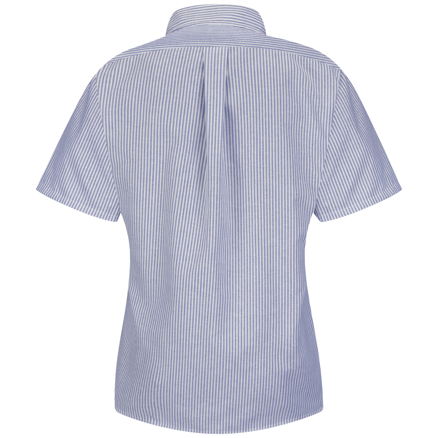 Red Kap Women's Short Sleeve Executive Oxford Dress Shirt-Blue / White Stripe