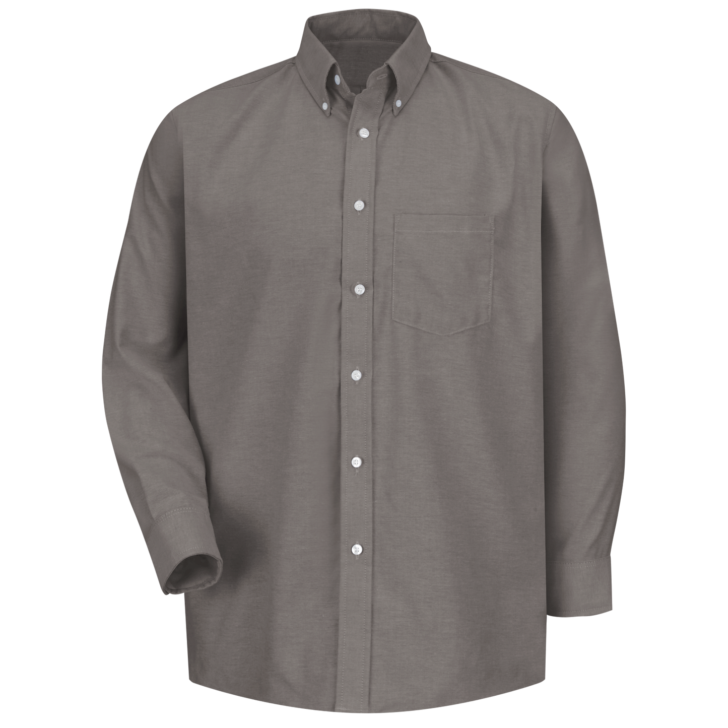 Red Kep Men's Long Sleeve Executive Oxford Dress Shirt -Grey