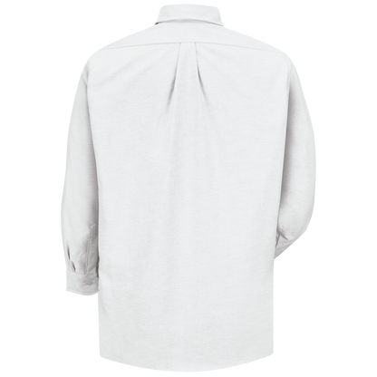 Red Kep Men's Long Sleeve Executive Oxford Dress Shirt - White