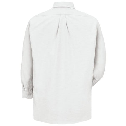 Audi Men's Long Sleeve Executive Oxford Dress Shirt-White