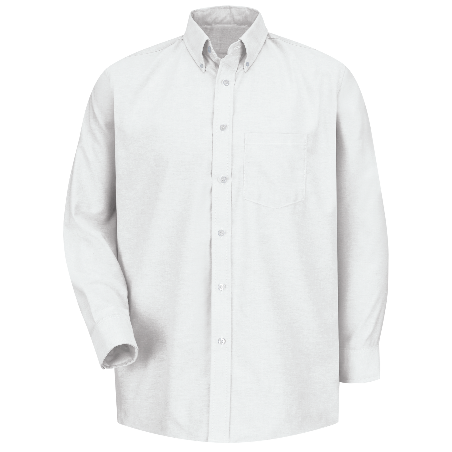 Red Kep Men's Long Sleeve Executive Oxford Dress Shirt - White